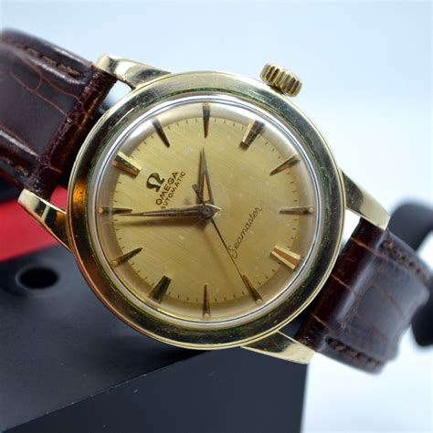 vintage omega watch gold|vintage omega watch catalog.